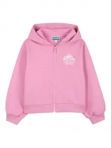 Худи на молнии Kenzo Kids, розовый