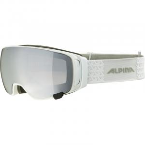 Мужская горнолыжная маска Double Jack MAG Q-Lite Alpina, white gloss