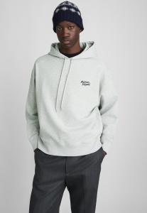 Толстовка Maison Kitsuné HANDWRITING HOODIE, Light Grey Melange/Light Grey