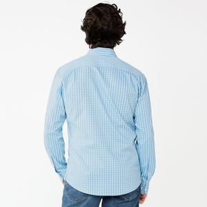 Мужская рубашка на пуговицах Sonoma Goods For Life Performance, цвет White Blue Plaid