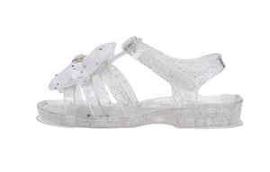 DAVE&BELLA Скользостойкие, износостойкие, дышащие детские сандалии Crystal Silver для детей от 3 до 7 лет