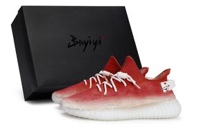 Adidas Originals Изи Буст 350 В2 повседневные кроссовки унисекс низкие красные белые, цвет Red White