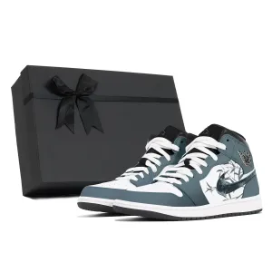 Jordan Винтажные баскетбольные кроссовки Air 1 мужские мид-топ белые