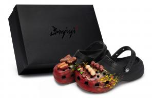 Crocs Классические сабо на платформе 811, производство, вечеринка на костре, специальные женские сабо из коробки для обуви, черные, красные, желтые