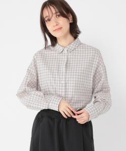 Рубашка-клеш из тонкой марли с одной складкой Studio Clip, цвет Gray Check 02