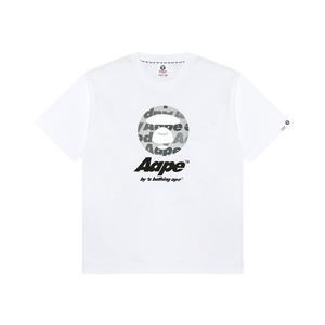 Футболка с принтом логотипа A Bathing APE Aape, белый