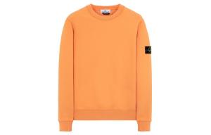 Толстовка мужская оранжевая Stone Island, оранжевый