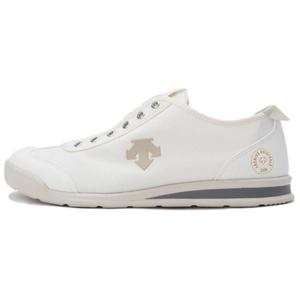 DESCENTE Crontempo Slip Resistant Abrasion Resistant низкие повседневные кроссовки Unisex White