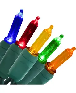 Электрическая светодиодная гирлянда 70-каратная для внутреннего и наружного использования, гладкая, M6 - 23' Sunnydaze Decor, multi