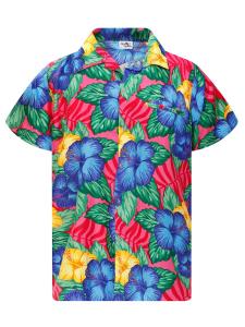 Рубашка King Kameha Wild Flowers, розовый