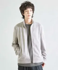 Куртка на молнии из веганской замши Union Station, цвет Light Gray