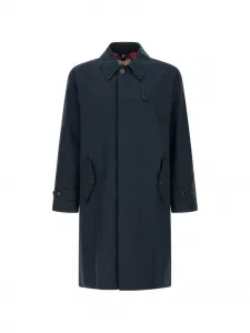 Синее пальто Baracuta, синий