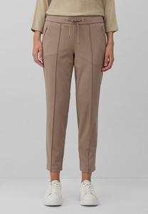 Брюки s.Oliver BLACK LABEL SLIM-FIT AUS ELASTISCHEM, Hellbraun/Dark Grey