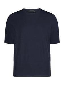 Betty Barclay Простой свитер с короткими рукавами темно-синего цвета