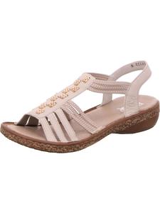 сандалии с жемчугом rieker