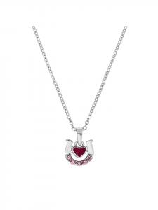 Amor Колье с подвеской, серебро 925 пробы, родированное розовым покрытием
