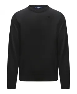Пуловер из мериносовой шерсти K-Way, черный