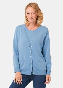 Кардиган GOLDNER Strickset, светло-синий