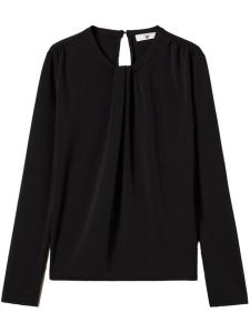 TWINSET блузка из джерси с драпировкой, черный