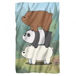 Одеяло флисовое We Bare Bears Bear Stack LogoVision, мультиколор