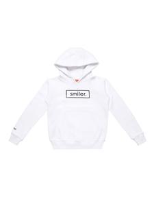 Пуловер с капюшоном smiler., белый