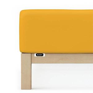 Простыня schlafgut Jersey Elasthan, 120x40x220 см цвет yellow deep