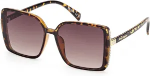 Женские солнцезащитные очки Harley-Davidson с крупными линзами и стразами, оправа черепахового цвета, Brown