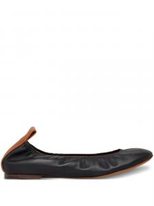 Кожаные балетки Lanvin, черный