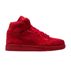 Кроссовки Air Jordan 1 Retro High BG 'Red Suede', красный