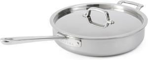 Сковорода Martha Stewart Martha из нержавеющей стали с крышкой 3,3 л, серебристый