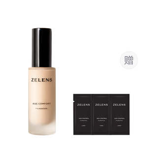 Zelan Shiny Age питающая жидкая тональная основа, выравнивающая тон кожи, стойкая, естественная, 30 мл + 2 мл*3 Zelens, cloud color