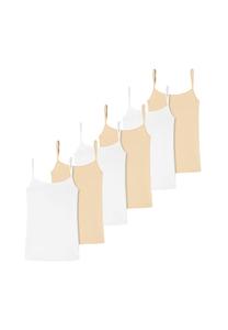 Топ спагетти 6 шт. в упаковке хлопок Uncover By Schiesser, мультиколор