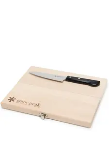 Набор из двух деревянных разделочных досок среднего размера, 10х25 см, Snow Peak, коричневый