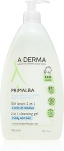 Primalba baby гель для мытья тела и волос для детей A-Derma, 750 мл