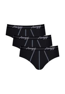 Набор мужских трусов, 3 шт. - Start midi C3P box, хлопок sloggi, черный