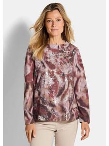 Толстовка с длинными рукавами и вырезом-лодочкой с цветным/узорчатым принтом GOLDNER