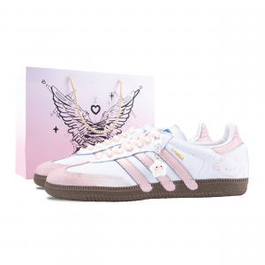 Adidas Samba OG Pink Mist Gummies Износостойкие низкие кроссовки в стиле немецкой армии, унисекс, розовые