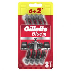 Одноразовые мужские бритвы, 6+2 шт. Gillette Blue3