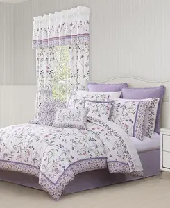 Комплект постельного белья Nola Floral, 4 предмета, размер King Royal Court, lilac