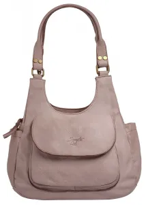 Сумка через плечо Samantha Look, натуральная кожа, производство Италия, розовый