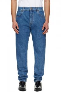 Джинсы прямого кроя Balmain, синий