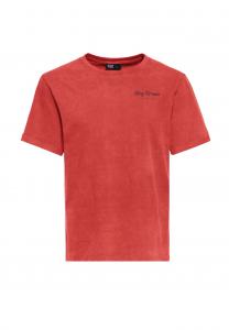 Рубашка с принтом и специальной кислотной стиркой Kustom Kulture KING KEROSIN, красный