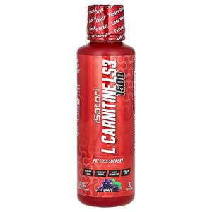 Isatori L-Carnitine LS3 1500 Виноградный 16 жидких унций (480 мл)