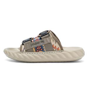 AD Бесшумные противоскользящие и быстросохнущие шлепанцы мужские - хаки, цвет Khaki