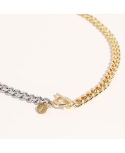 Колье из смешанных металлов, двухцветное Joey Baby, Gold, silver