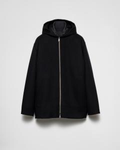 Шерстяная куртка Prada, черный