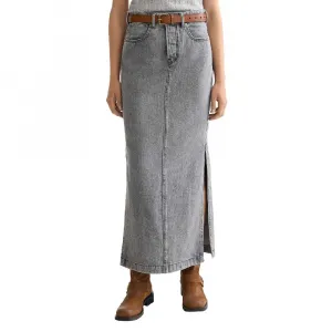 Юбка Scotch & Soda Black Denim long, серый