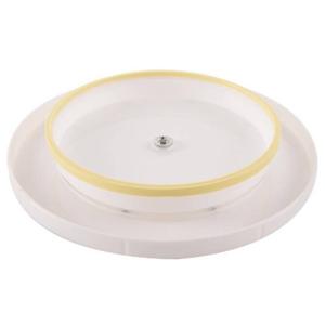 Тарелка для торта orion group drehbar 540556, белый - пластик - 27 x 4 x 27 см