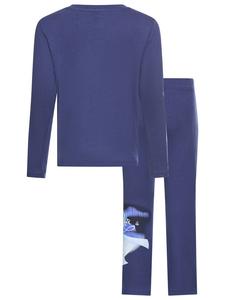 Рубашка с длинным рукавом и леггинсы темно-синего цвета Kidsworld