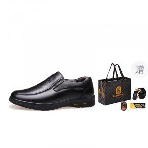 LAORENTOU Мужские повседневные ботинки [Подарочный набор для папы] Черные с флисовой подкладкой, цвет [Father's Gift Set]Black Fleece-Lined